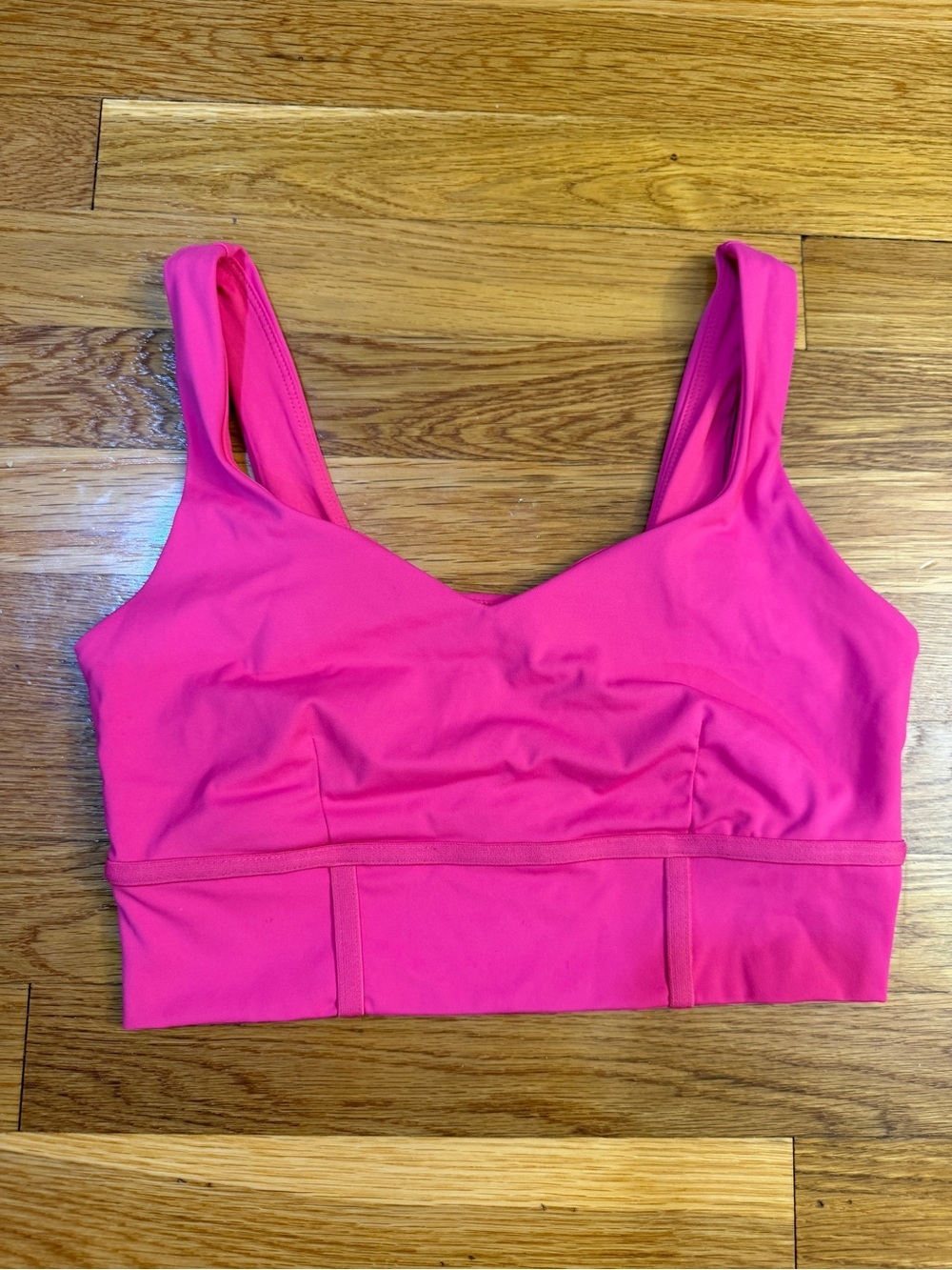 JoyLab Longline Sports Bra in Bright Pink - Size Small